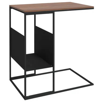 Table d'appoint Noir 55x36x59,5 cm  2