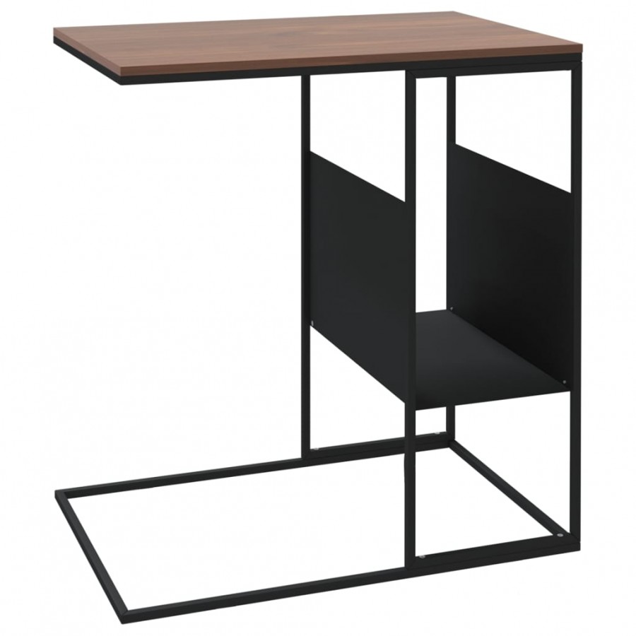 Table d'appoint Noir 55x36x59,5 cm