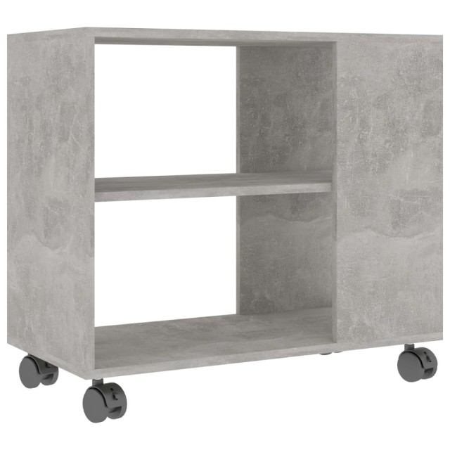 Table d'appoint Gris béton 70x35x55 cm 