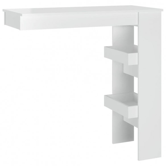 Table bar mural Blanc Brillant 102x45x103,5cm  Table bar mural Blanc Brillant 102x45x103,5cm