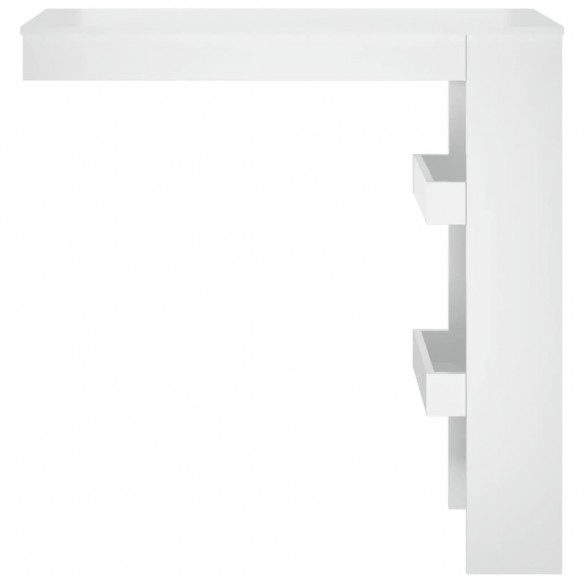 Table bar mural Blanc Brillant 102x45x103,5cm  Table bar mural Blanc Brillant 102x45x103,5cm
