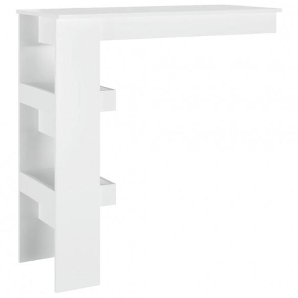 Table bar mural Blanc Brillant 102x45x103,5cm  Table bar mural Blanc Brillant 102x45x103,5cm