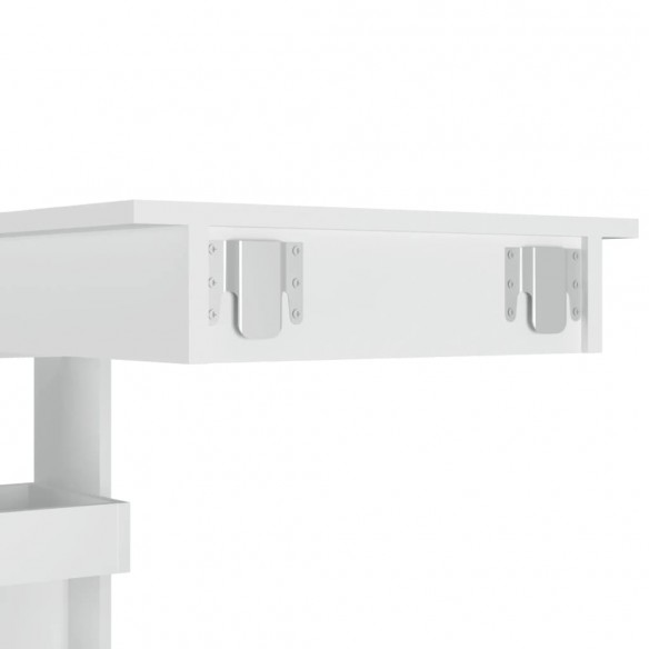 Table bar mural Blanc Brillant 102x45x103,5cm  Table bar mural Blanc Brillant 102x45x103,5cm
