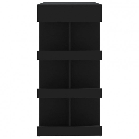 Table de bar étagère de rangement Noir 100x50x101,5 cm Table de bar étagère de rangement Noir 100x50x101,5 cm