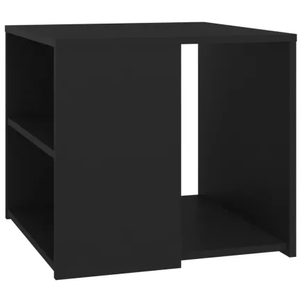 Table d'appoint Noir 50x50x45 cm Aggloméré 2