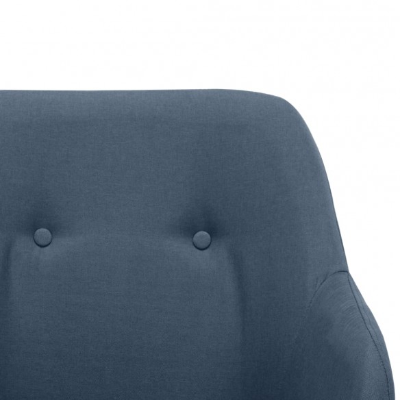 Chaise à bascule Bleu Tissu Chaise à bascule Bleu Tissu