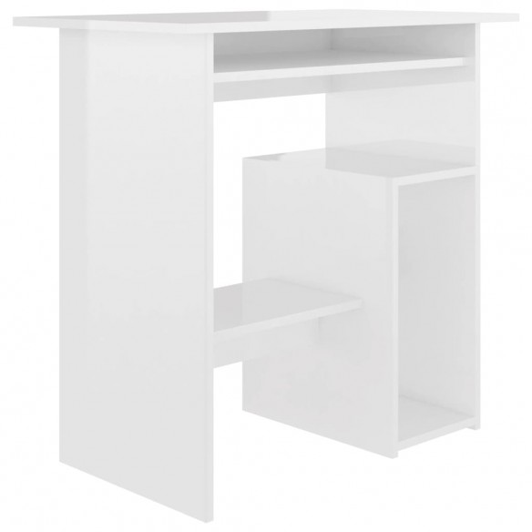 Bureau Blanc brillant 80 x 45 x 74 cm Aggloméré Bureau Blanc brillant 80 x 45 x 74 cm Aggloméré
