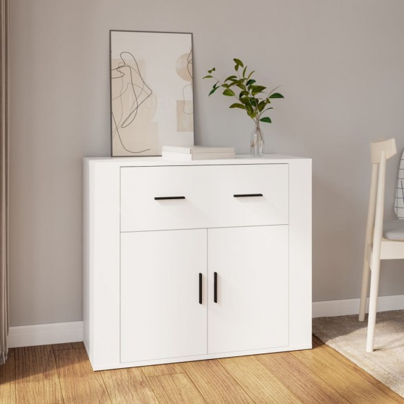 Buffet Blanc 80x33x70 cm 