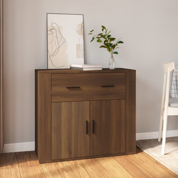 Buffet Chêne marron 80x33x70 cm 