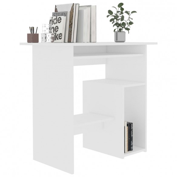 Bureau Blanc 80 x 45 x 74 cm Aggloméré Bureau Blanc 80 x 45 x 74 cm Aggloméré