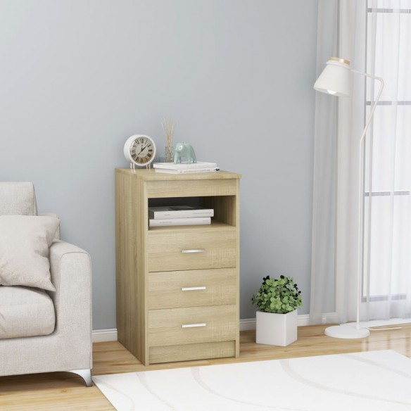 Armoire à tiroirs Chêne sonoma 40x50x76 cm 