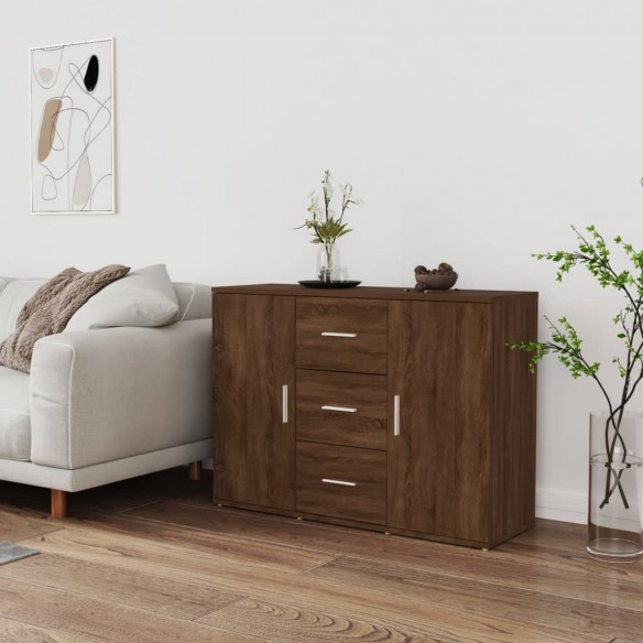 Buffet Chêne marron 91x29,5x65 cm 