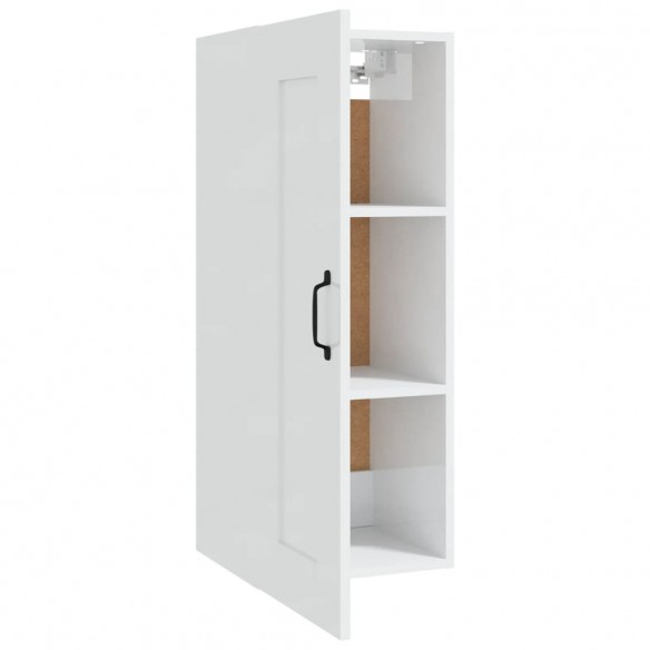 Armoire suspendue Blanc brillant 35x34x90 cm 