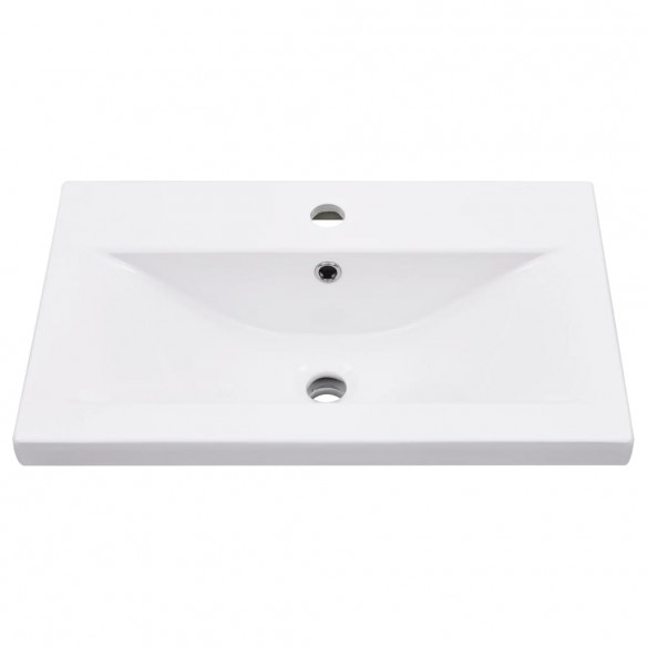 Cadre de lavabo de salle de bain vasque à encastrer Blanc Fer