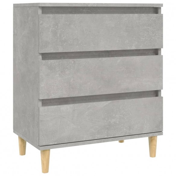 Buffet Gris béton 60x35x70 cm 