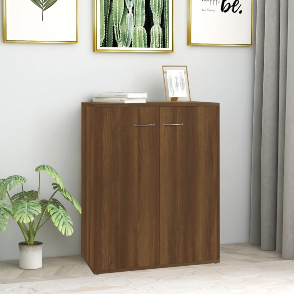 Buffet Chêne marron 60x30x75 cm 