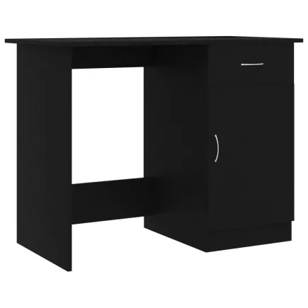 Bureau Noir 100 x 50 x 76 cm Aggloméré 2