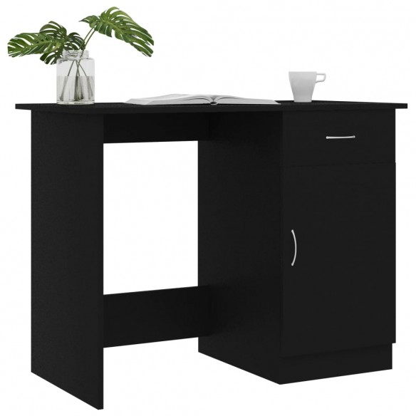 Bureau Noir 100 x 50 x 76 cm Aggloméré Bureau Noir 100 x 50 x 76 cm Aggloméré
