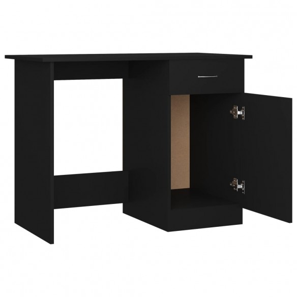 Bureau Noir 100 x 50 x 76 cm Aggloméré Bureau Noir 100 x 50 x 76 cm Aggloméré