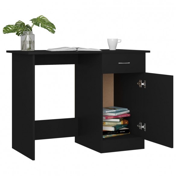 Bureau Noir 100 x 50 x 76 cm Aggloméré Bureau Noir 100 x 50 x 76 cm Aggloméré