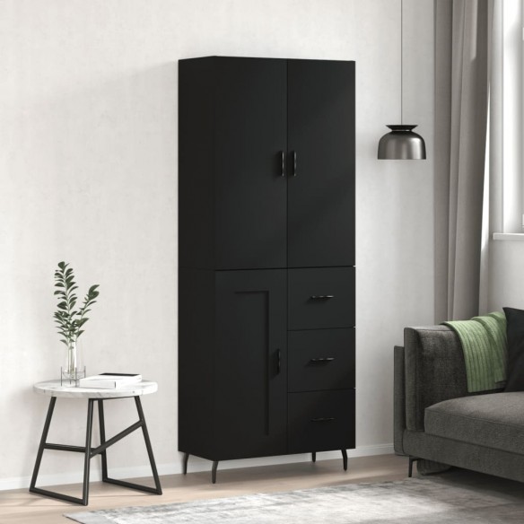 Buffet haut Noir 69,5x34x180 cm 