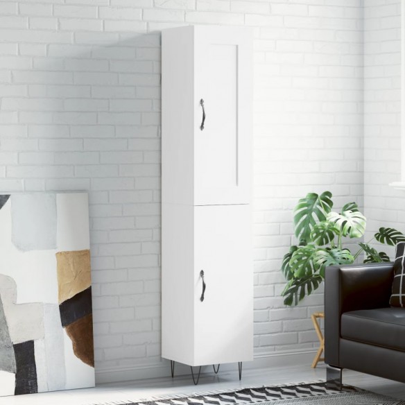 Buffet haut Blanc 34,5x34x180 cm 