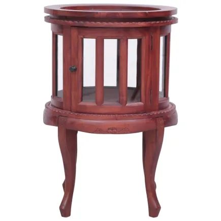 Armoire de vitrine Marron 50x50x76 cm Bois d'acajou massif 2