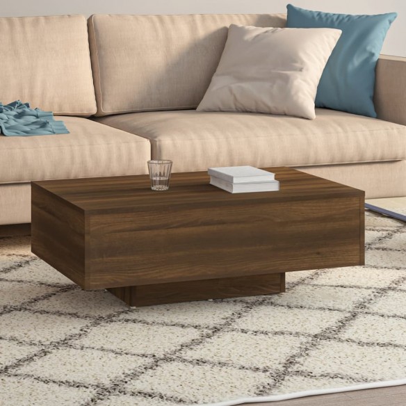 Table basse Chêne marron 85x55x31 cm 