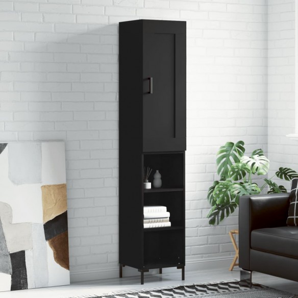 Buffet haut Noir 34,5x34x180 cm 
