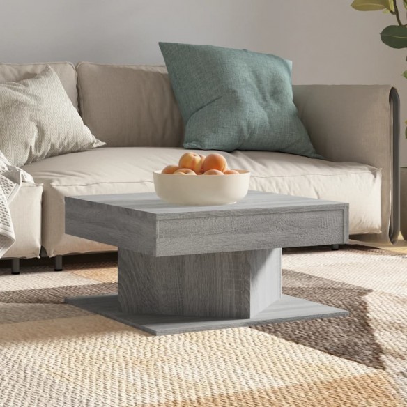Table basse Sonoma gris 57x57x30 cm 
