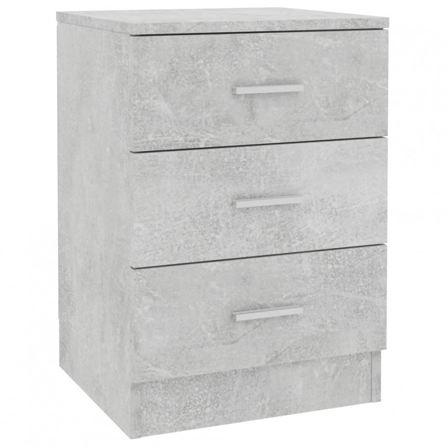 Table de chevet Gris béton 38 x 35 x 56 cm Aggloméré