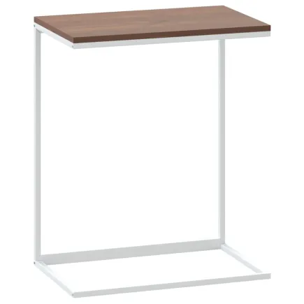 Table d'appoint Blanc 55x35x66 cm  2