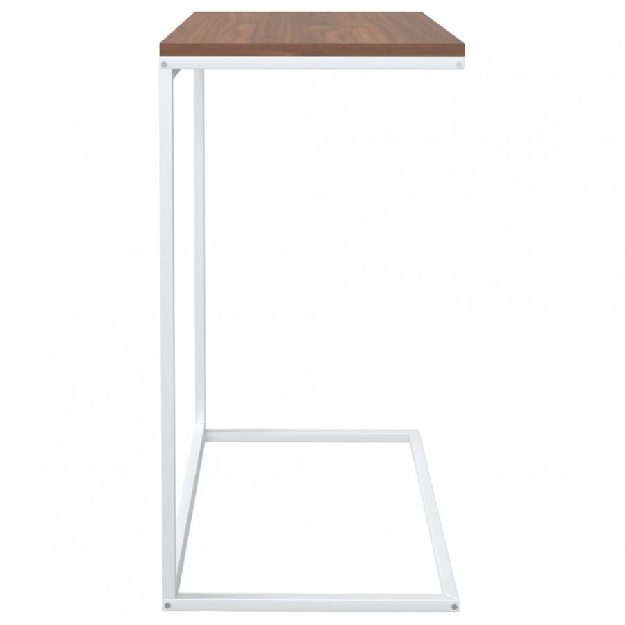 Table d'appoint Blanc 55x35x66 cm