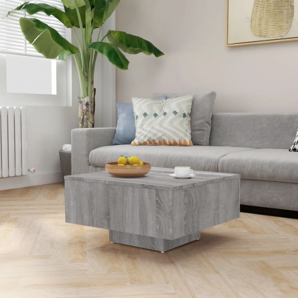 Table basse Sonoma gris 60x60x31,5 cm 