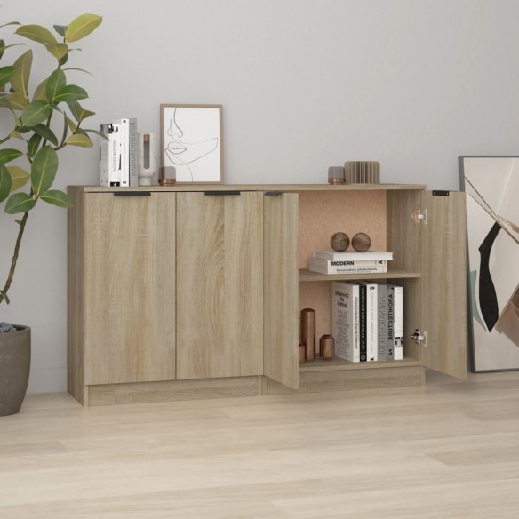 Buffets 2 pcs Chêne Sonoma 60x30x70 cm 