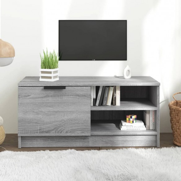 Meuble TV Sonoma gris 80x35x36,5 cm 