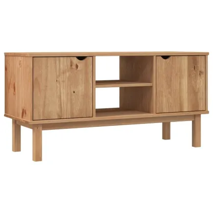 Meuble TV OTTA 113,5x43x57 cm Bois de pin massif 2