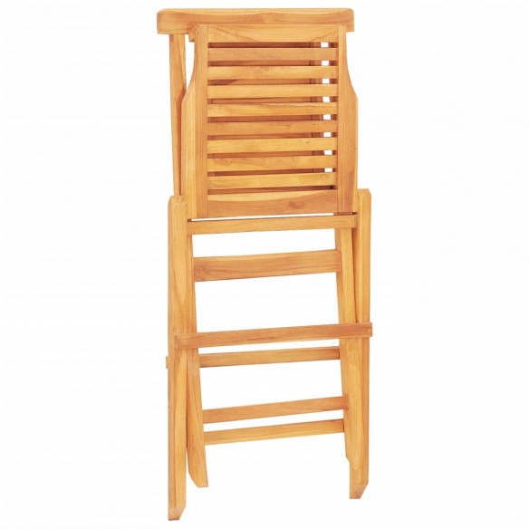 Chaises de jardin pliantes 2 pcs 47x63x90 cm bois massif teck