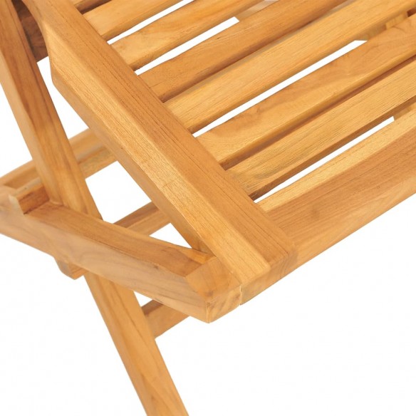 Chaises de jardin pliantes 2 pcs 47x63x90 cm bois massif teck