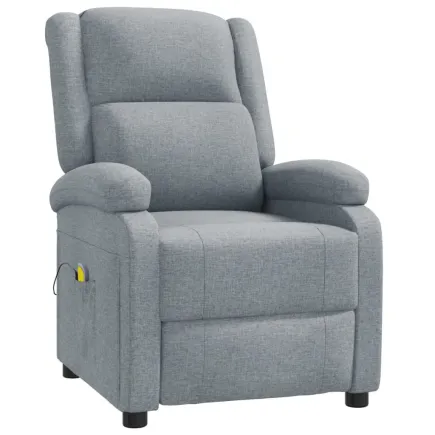 Fauteuil de massage Gris clair Tissu 2