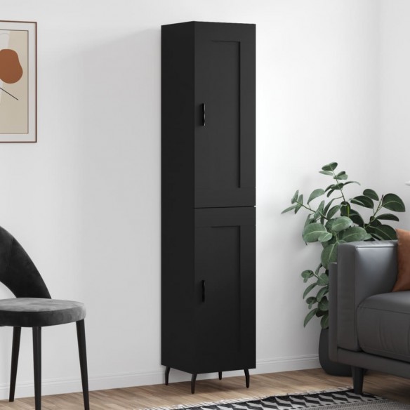 Buffet haut Noir 34,5x34x180 cm 