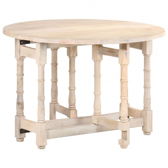 Table de salle à manger Rond 110x76 cm Bois de manguier massif