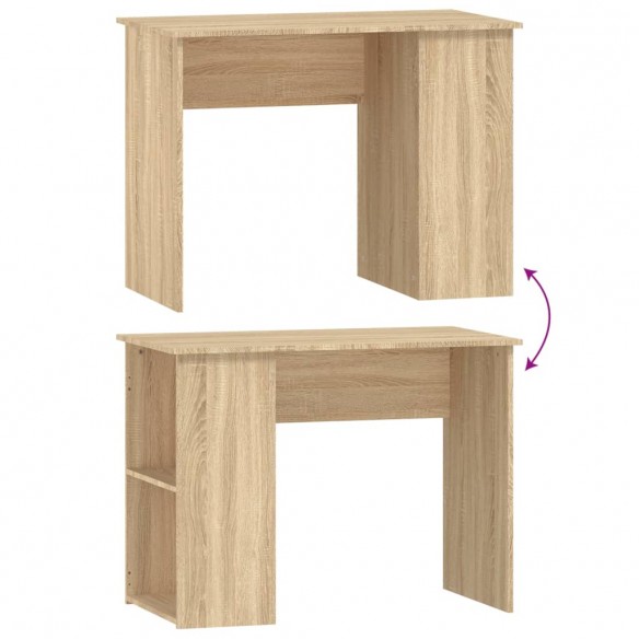 Bureau chêne sonoma 100x55x75 cm bois d'ingénierie Bureau chêne sonoma 100x55x75 cm bois d'ingénierie