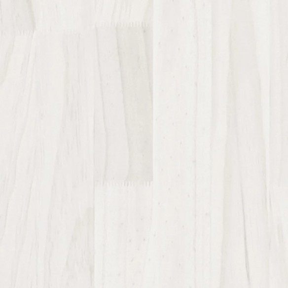 Meuble TV Blanc 110x30x40 cm Bois de pin massif