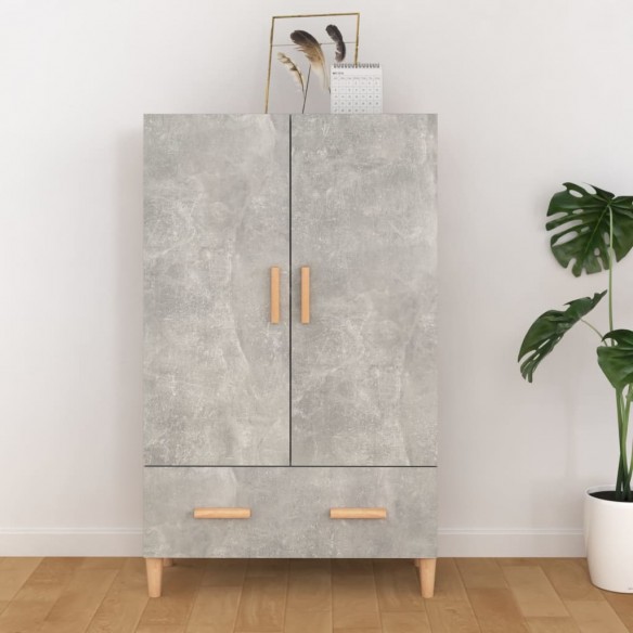 Buffet Gris béton 70x31x115 cm 