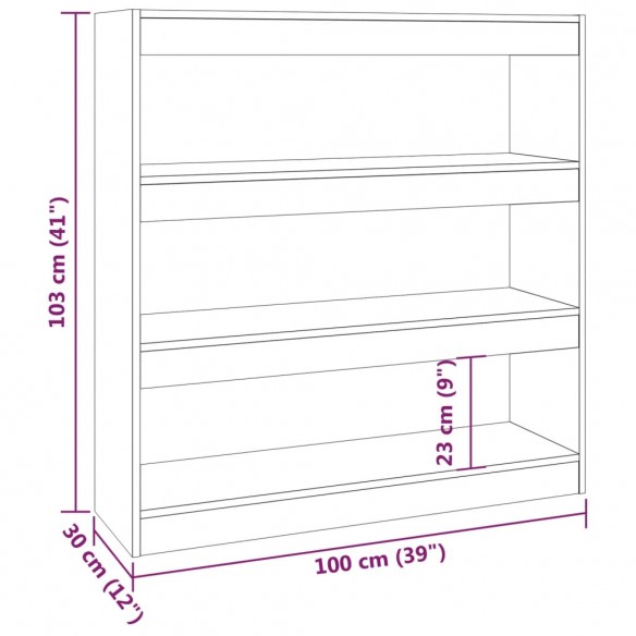 Bibliothèque/Séparateur de pièce Blanc 100x30x103 cm Bibliothèque/Séparateur de pièce Blanc 100x30x103 cm