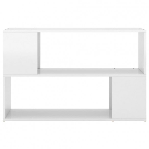 Bibliothèque Blanc brillant 100x24x63 cm Aggloméré Bibliothèque Blanc brillant 100x24x63 cm Aggloméré