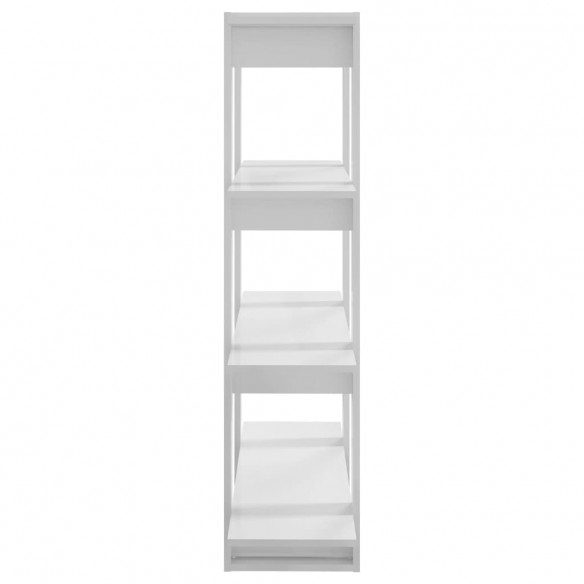 Bibliothèque/Séparateur de pièce Blanc brillant 100x30x123,5 cm Bibliothèque/Séparateur de pièce Blanc brillant 100x30x123,5 cm