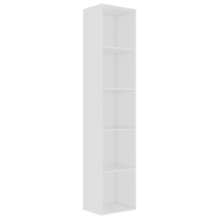 Bibliothèque Blanc 40x30x189 cm Aggloméré 2