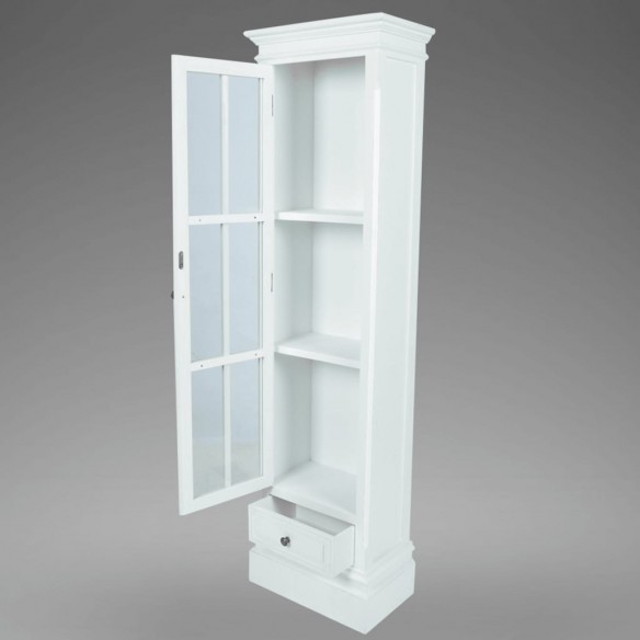 Meuble de bibliothèque avec 3 étagères Blanc Bois Meuble de bibliothèque avec 3 étagères Blanc Bois